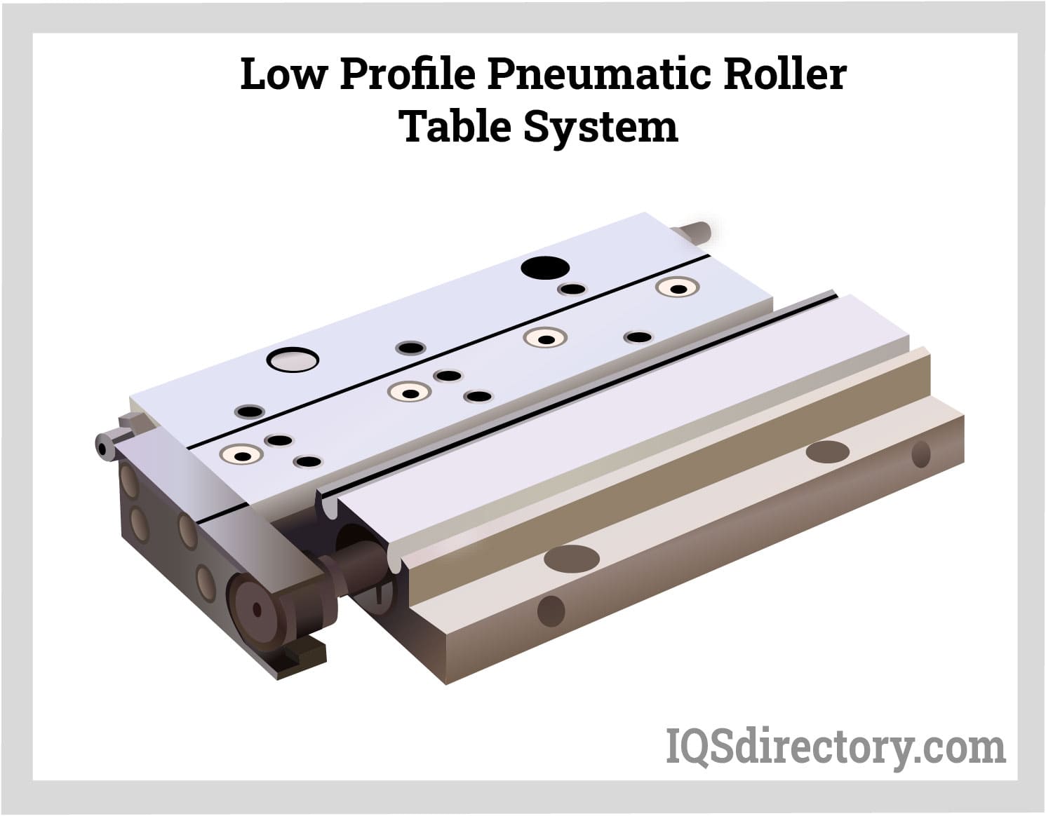 Low Profile Pneumatic Roller Table System