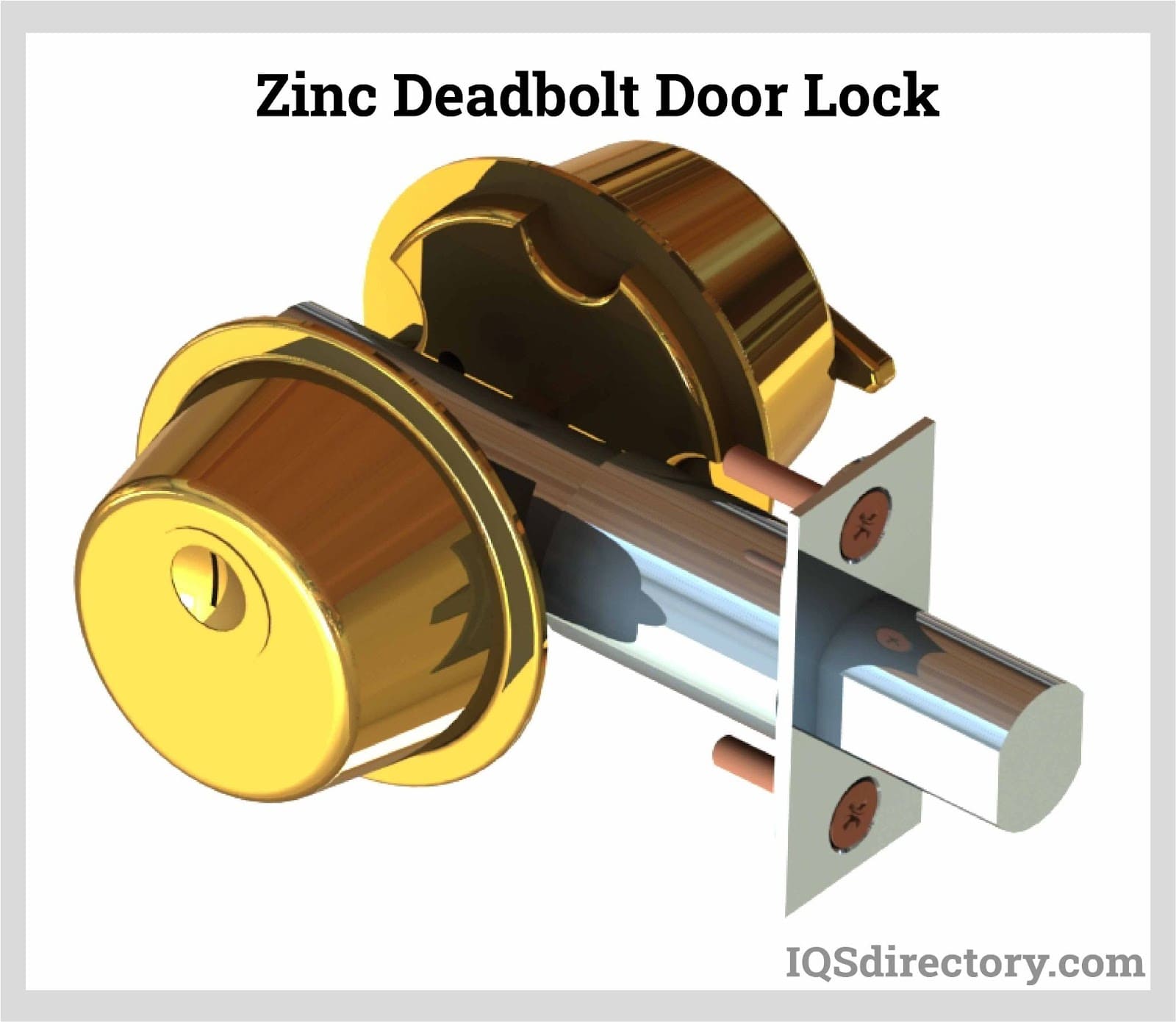 Zinc Deadbolt Door Lock