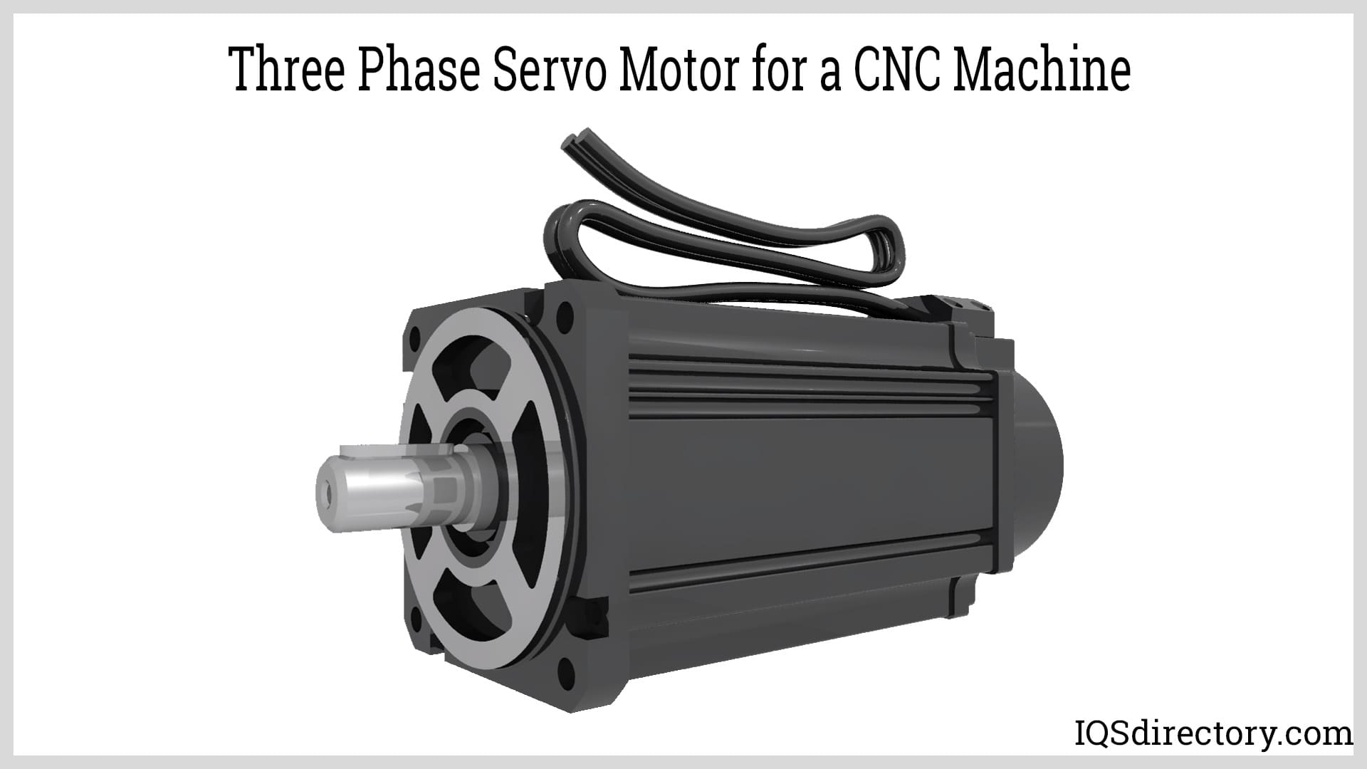 Three Phase Servo Motor for a CNC Machine