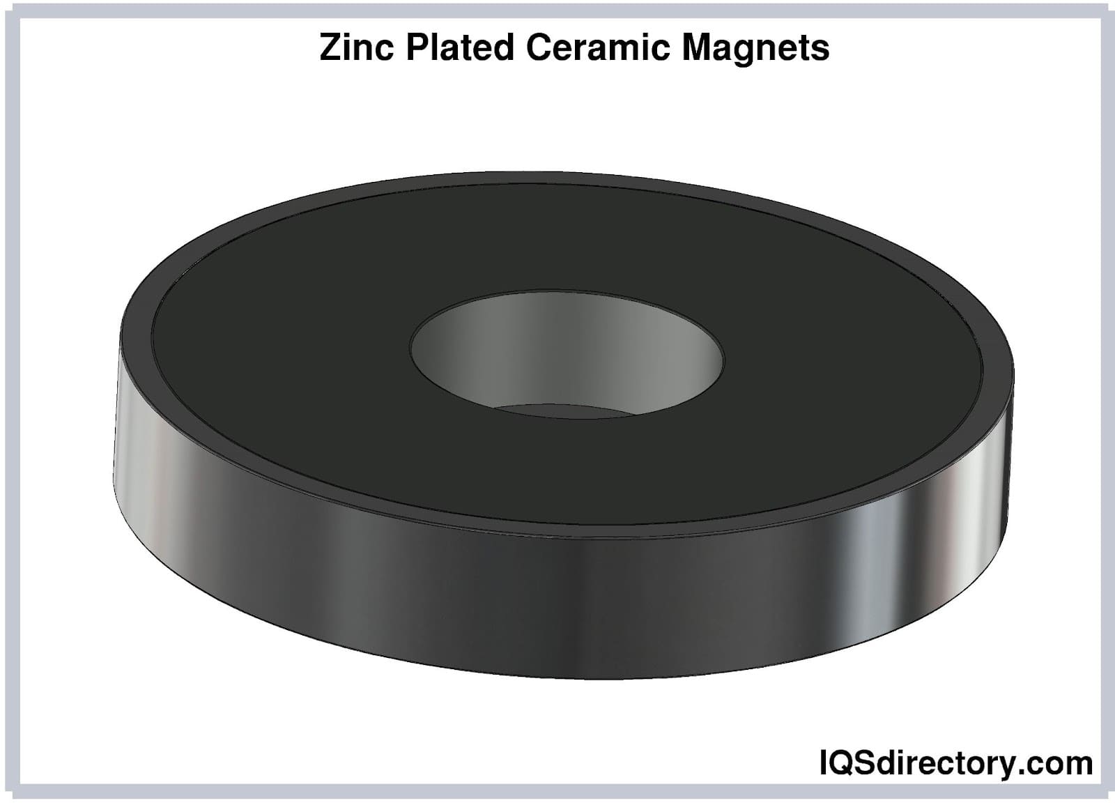 Zinc Plated Ceramic Magnets