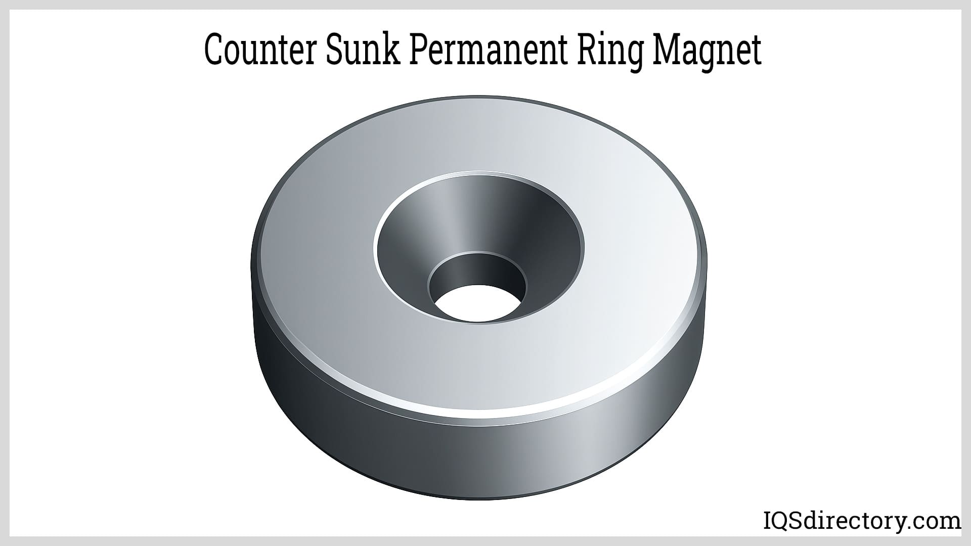 Counter Sunk Permanent Ring Magnet