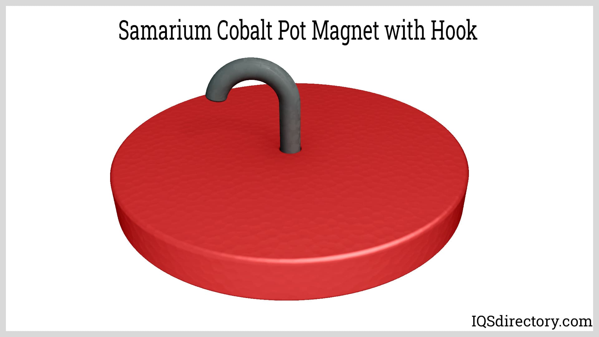 Samarium Cobalt Pot Magnet with Hook Samarium Cobalt Pot Magnet with Hook