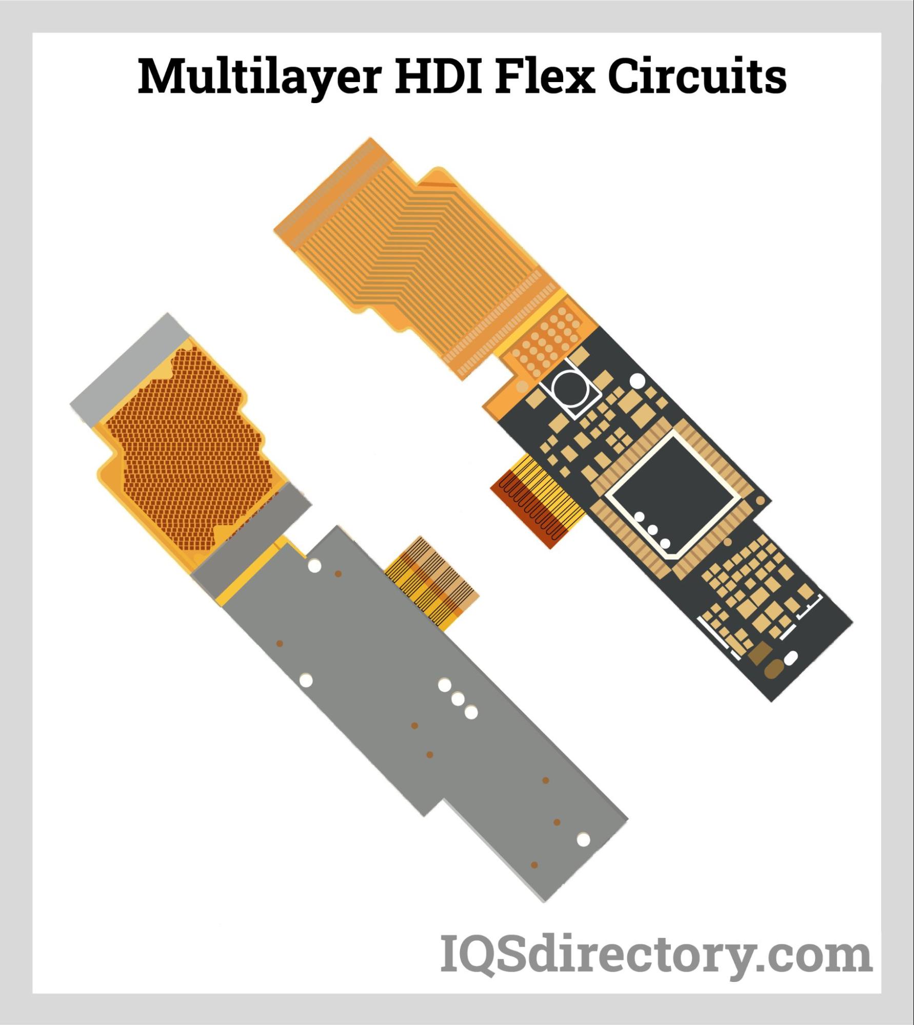 Multilayer HDI Flex Circuits