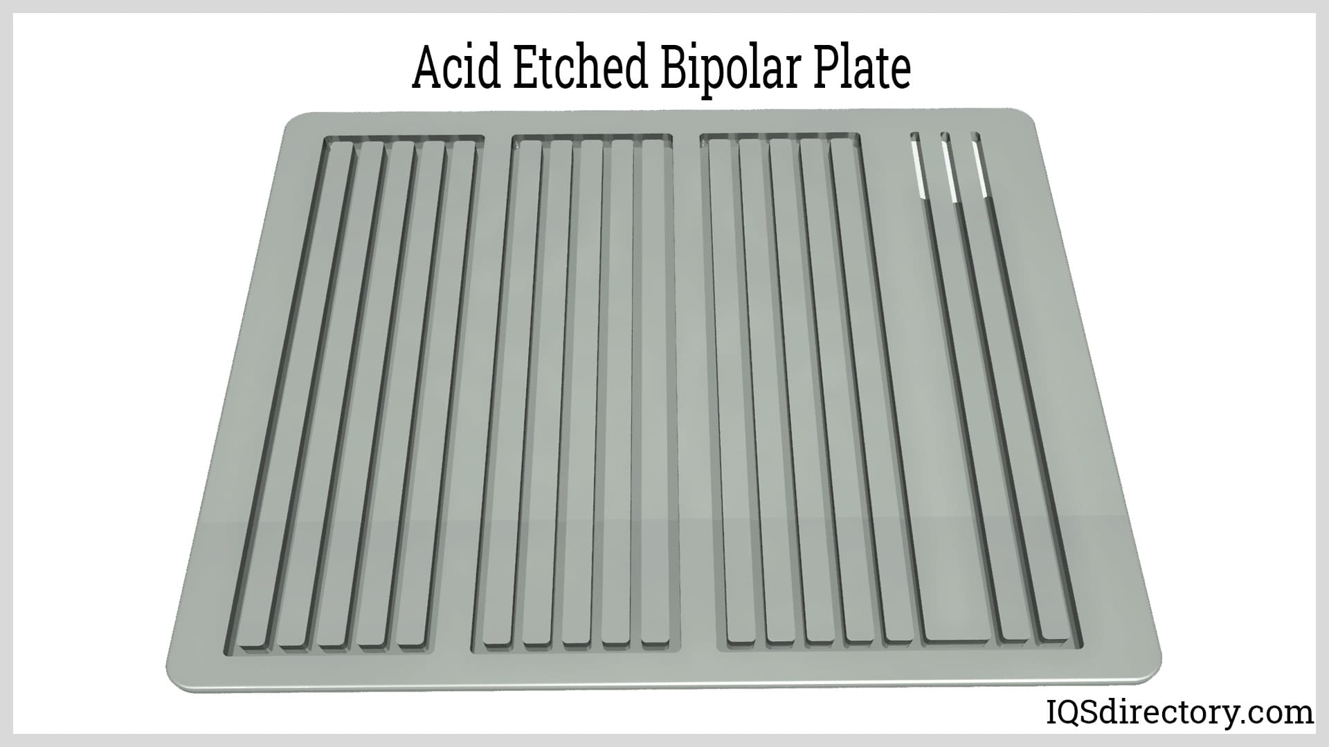 Acid Etched Bipolar Plate