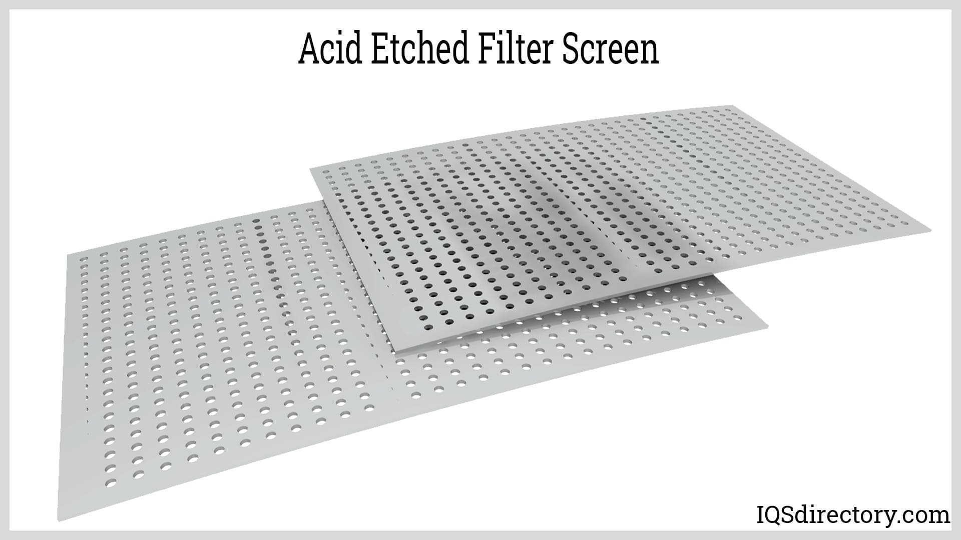 Acid Etched Filter Screen