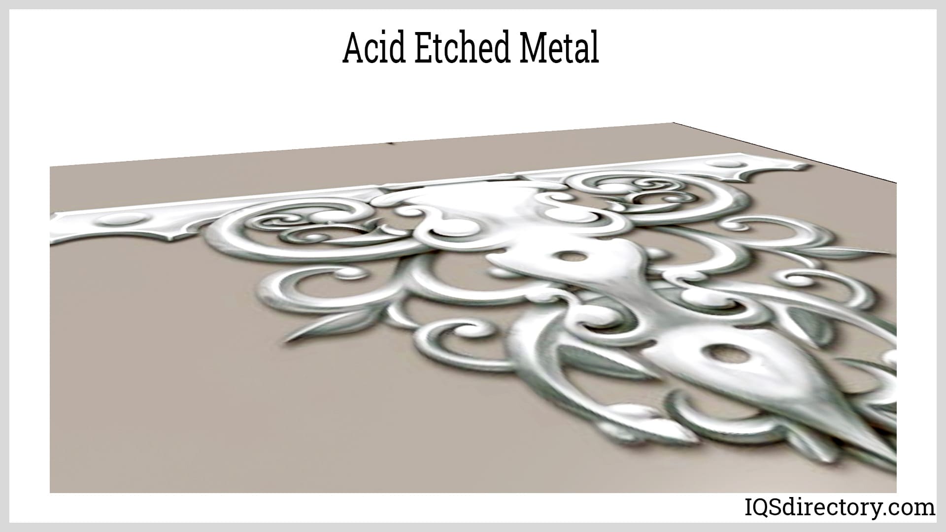 Acid Etched Metal
