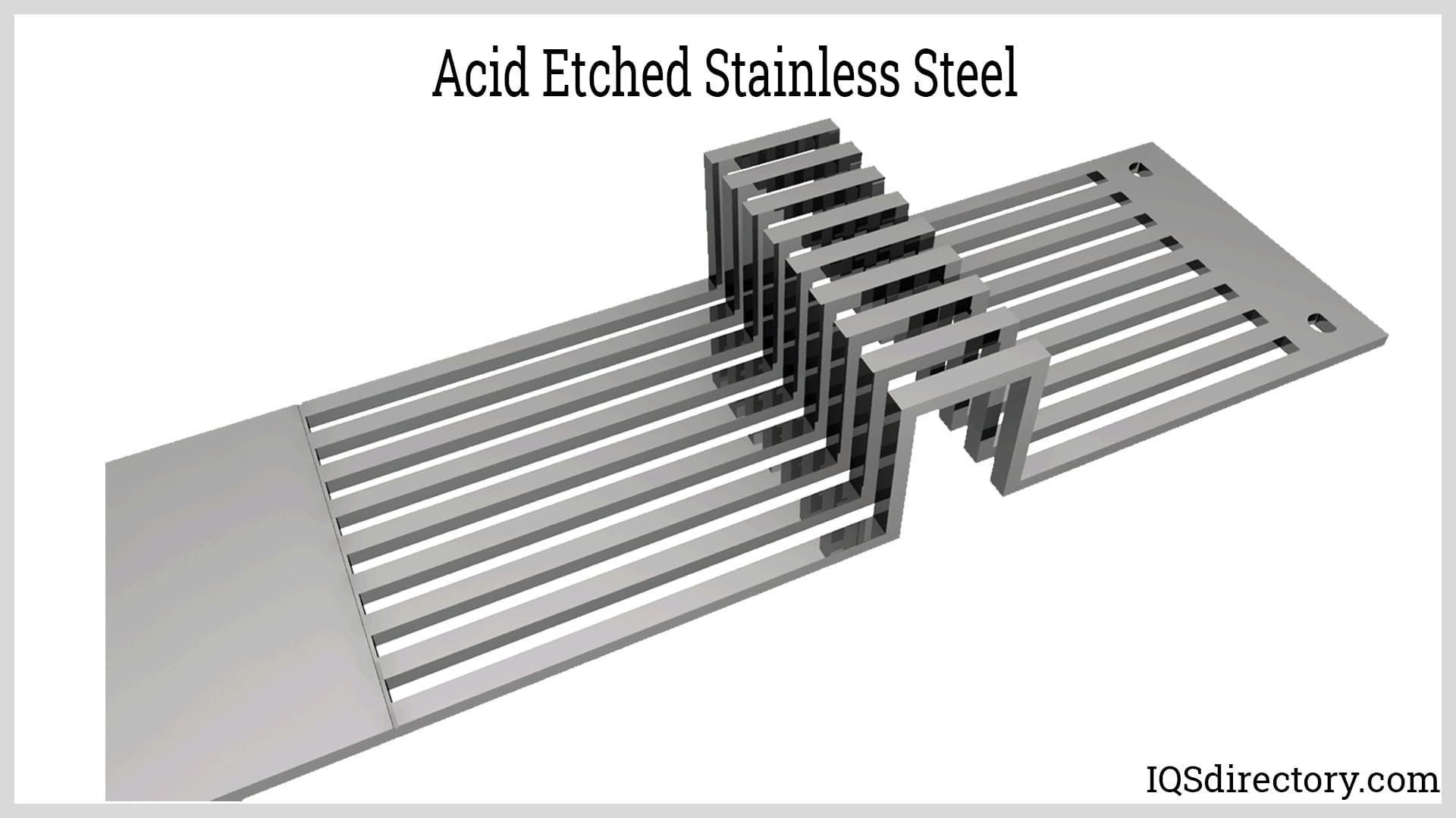 Acid Etched Stainless Steel