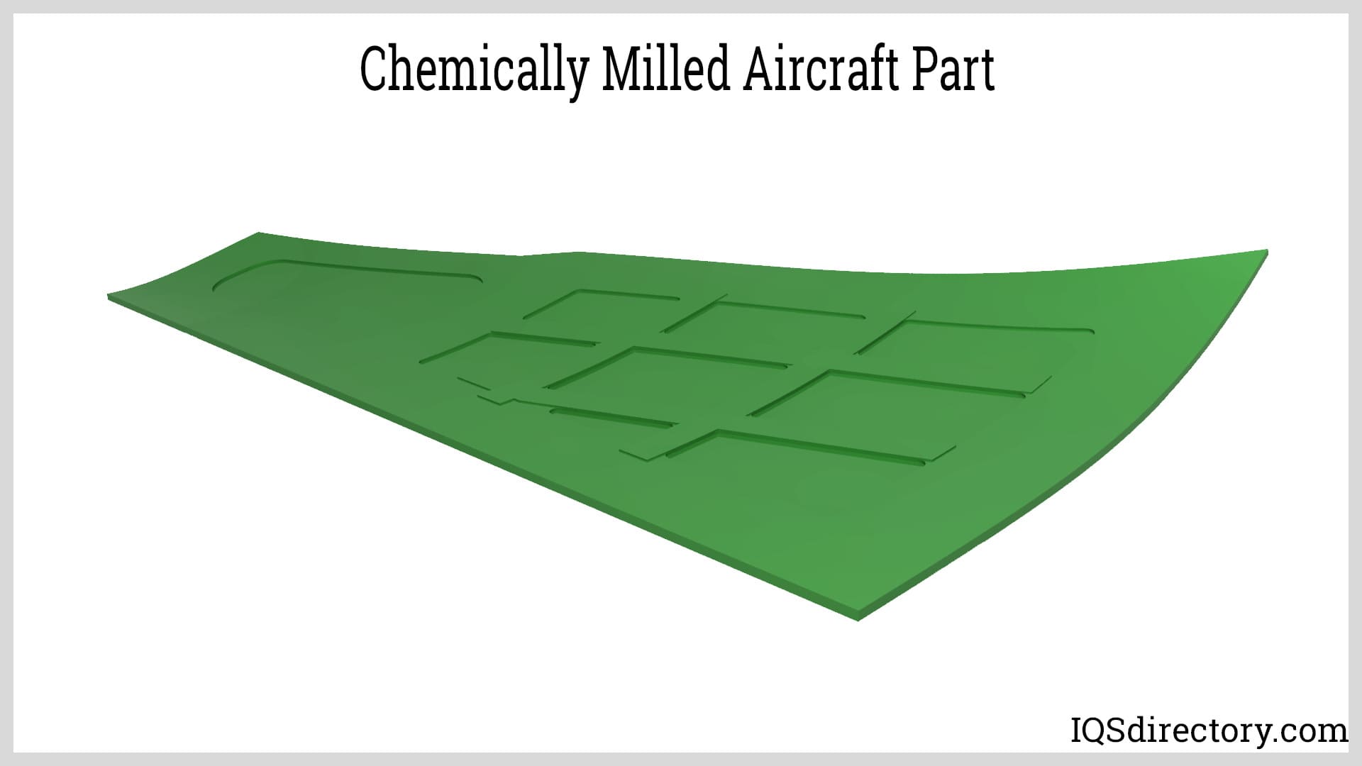 Chemically Milled Aircraft Part