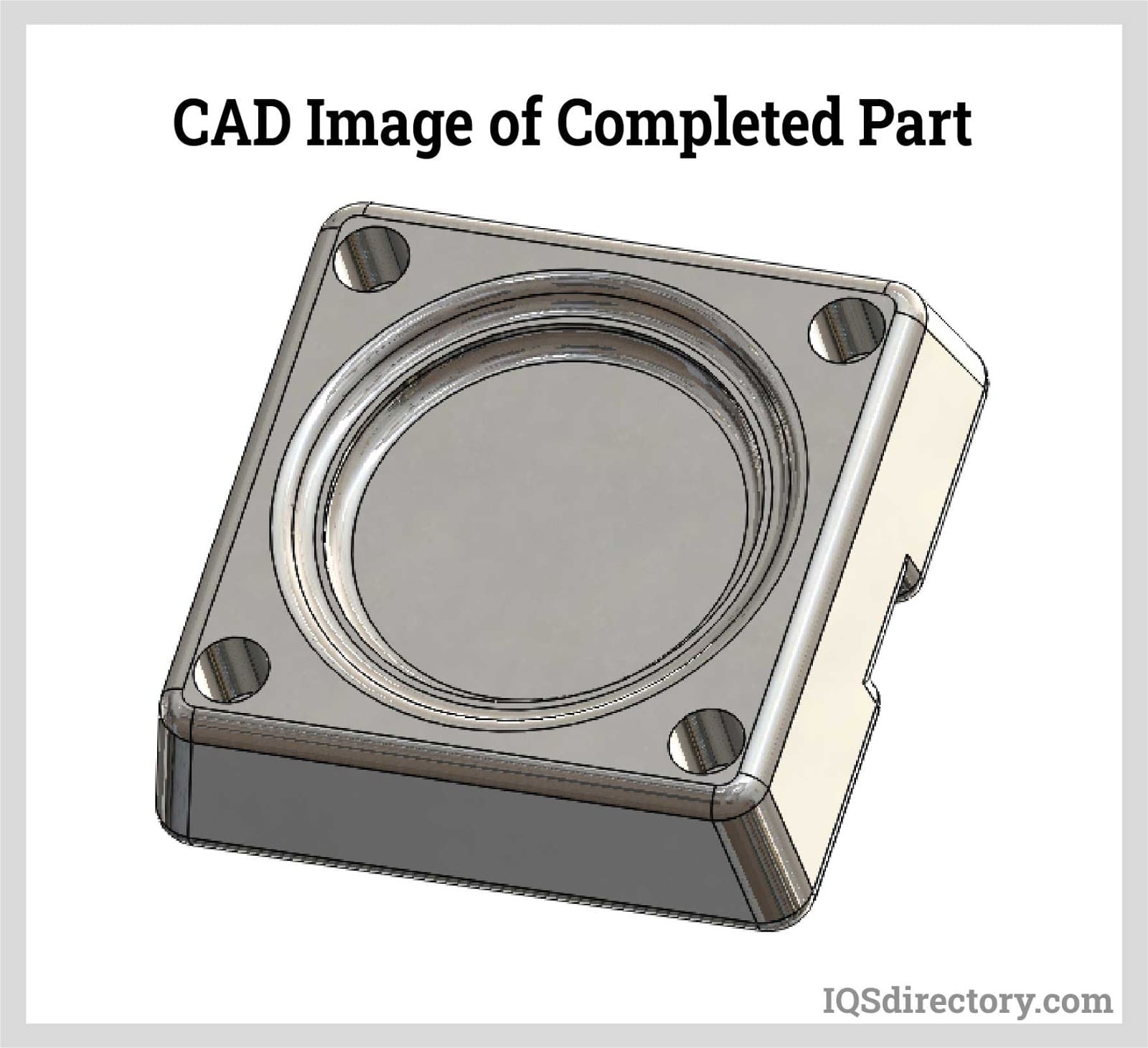 CAD Image of Completed Part