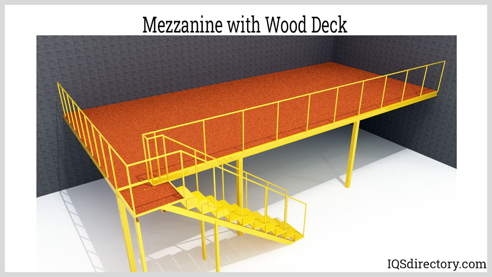 Mezzanine with Wood Deck