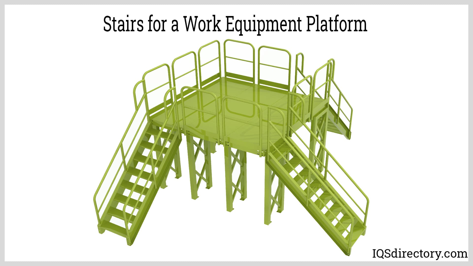 Stairs for a Work Equipment Platform