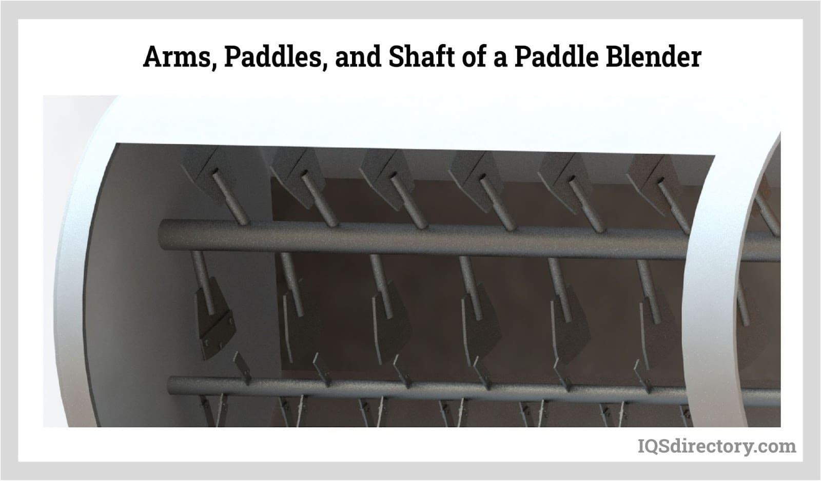 Arms, Paddles, and Shaft of a Paddle Blender