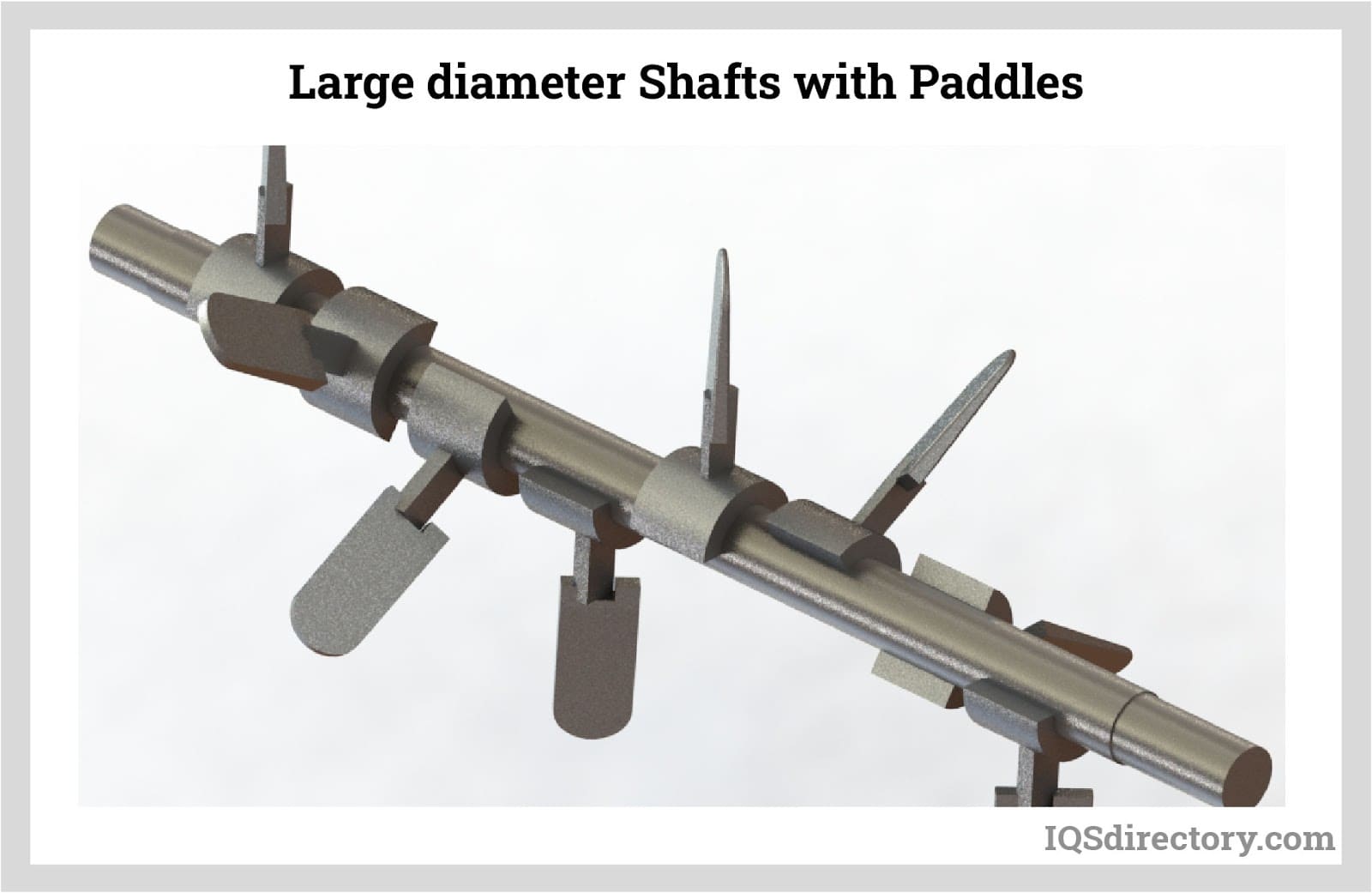 Large diameter Shafts with Paddles