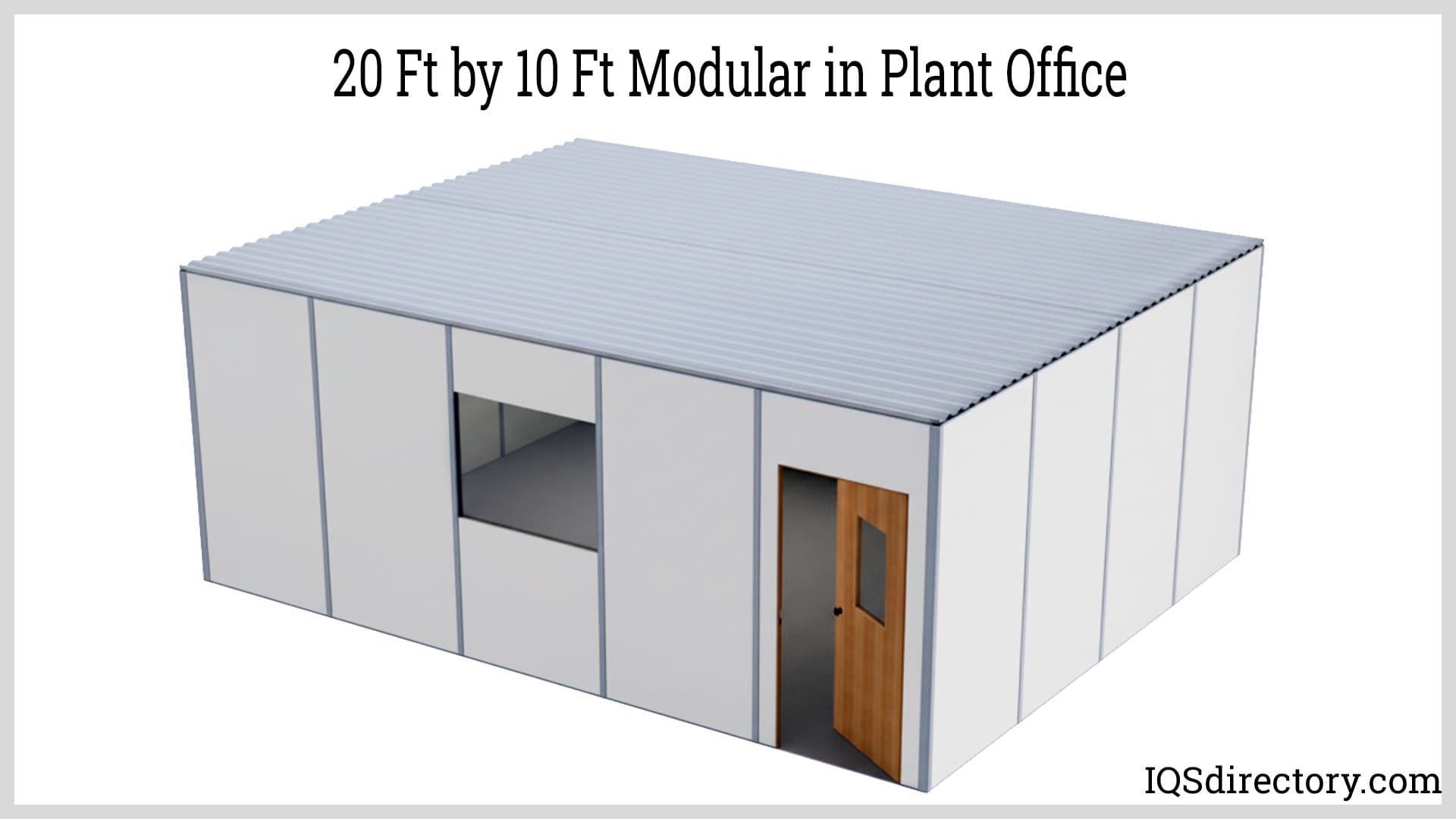 20 Ft by 10 Ft Modular Inplant Office