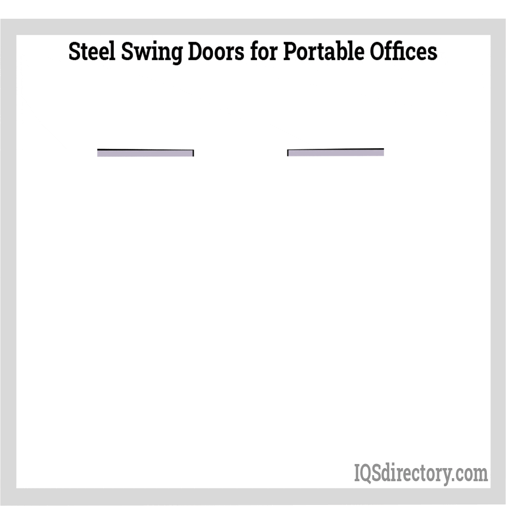 Steel Swing Doors for Portable Offices