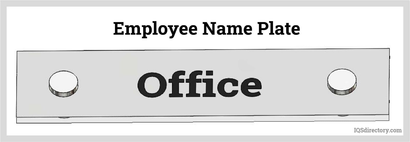 Employee Name Plate