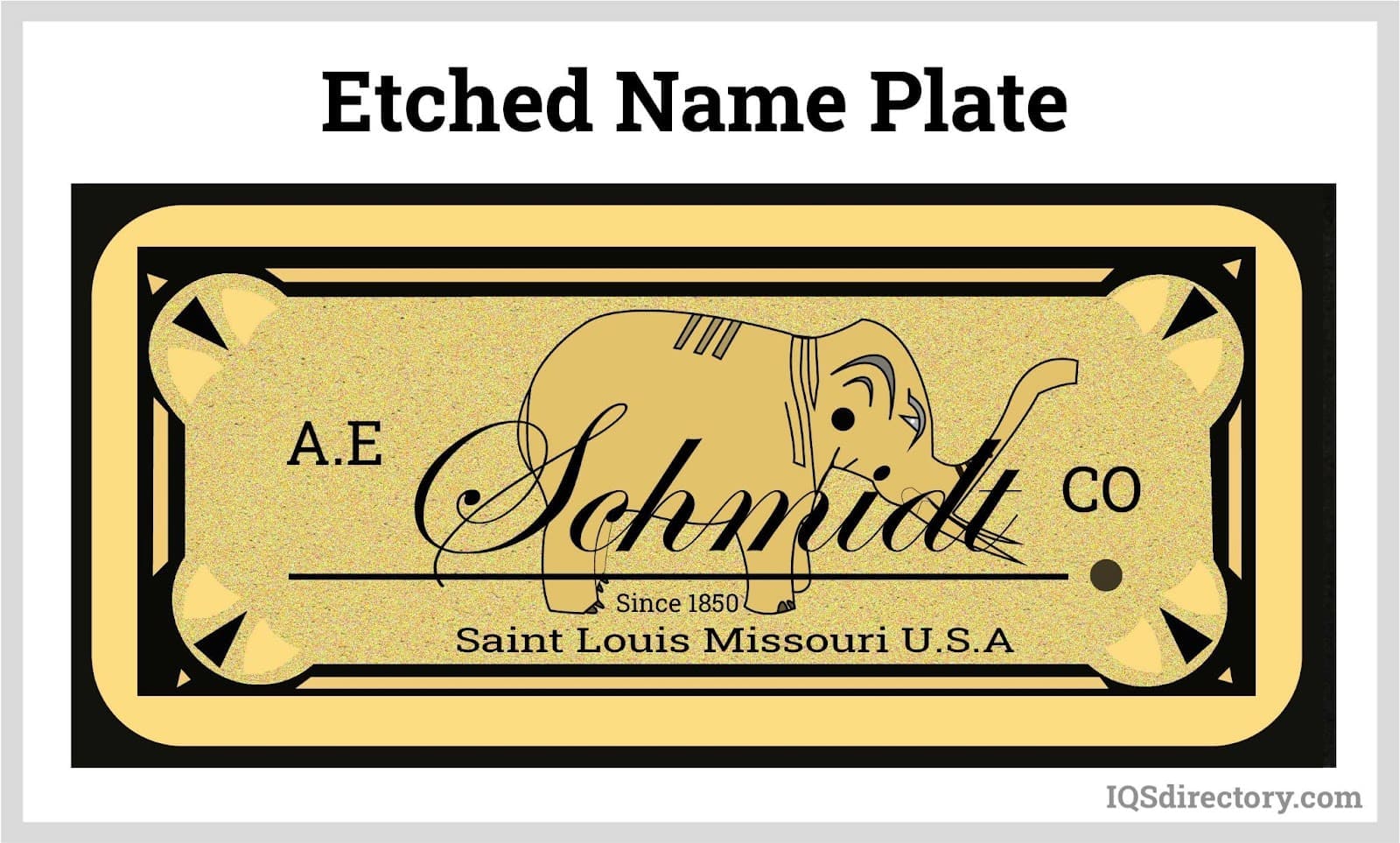 Etched Name Plate