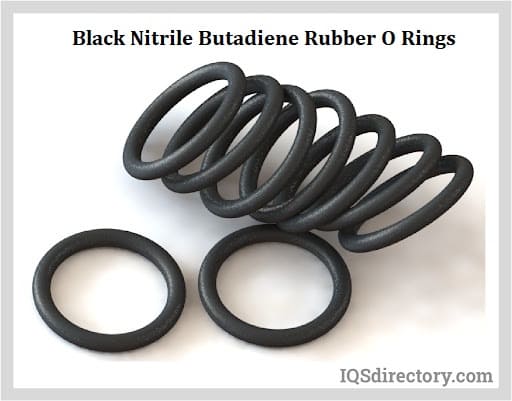 Black Nitrile Butadiene Rubber O Rings