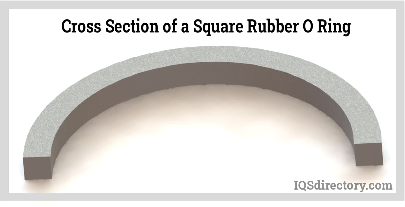 Cross Section of a Square Rubber O Ring