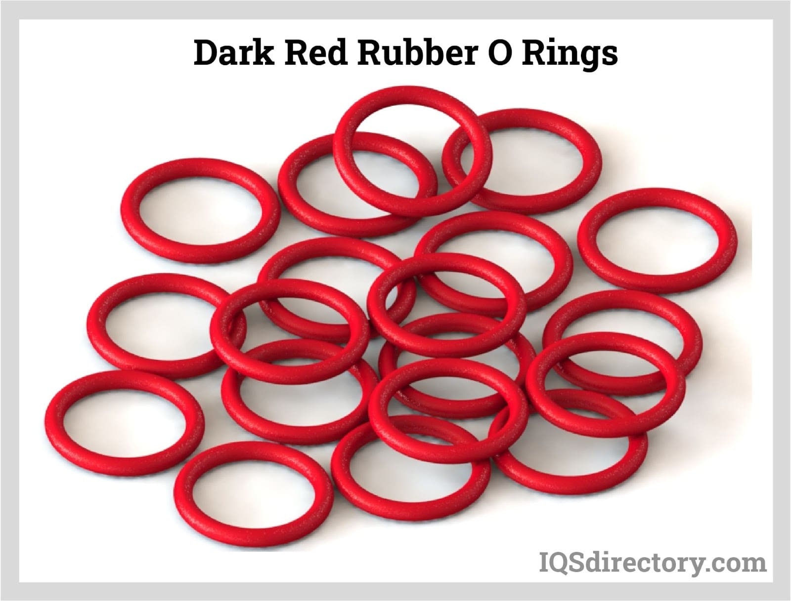 Dark Red Rubber O Rings
