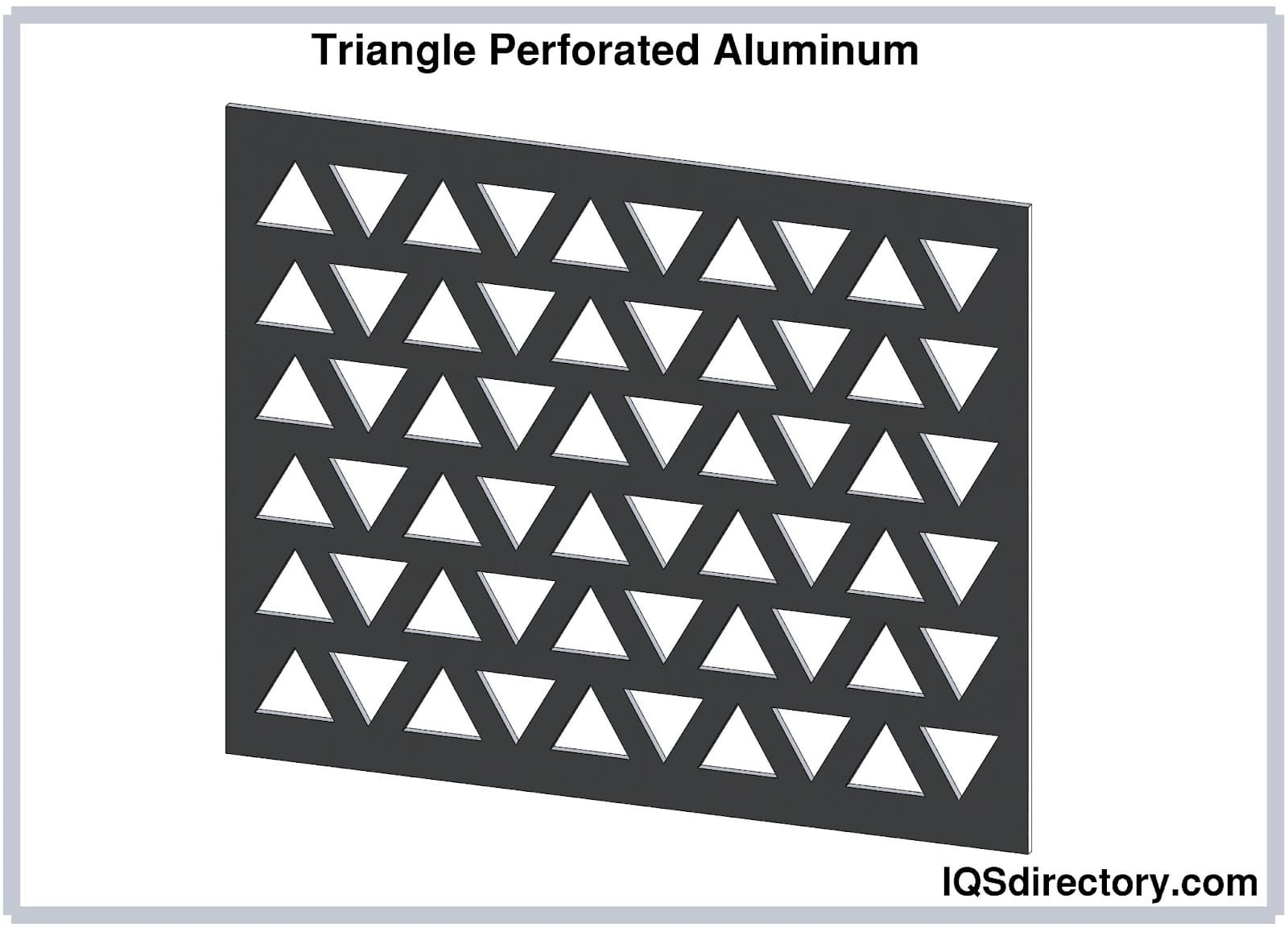 Triangle Perforated Aluminum