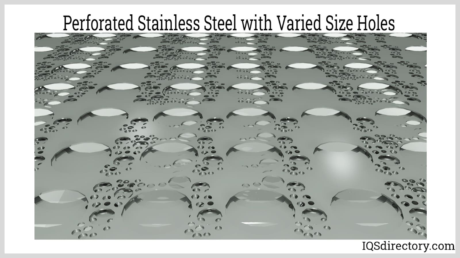 Perforated Stainless Steel with Varied Size Holes