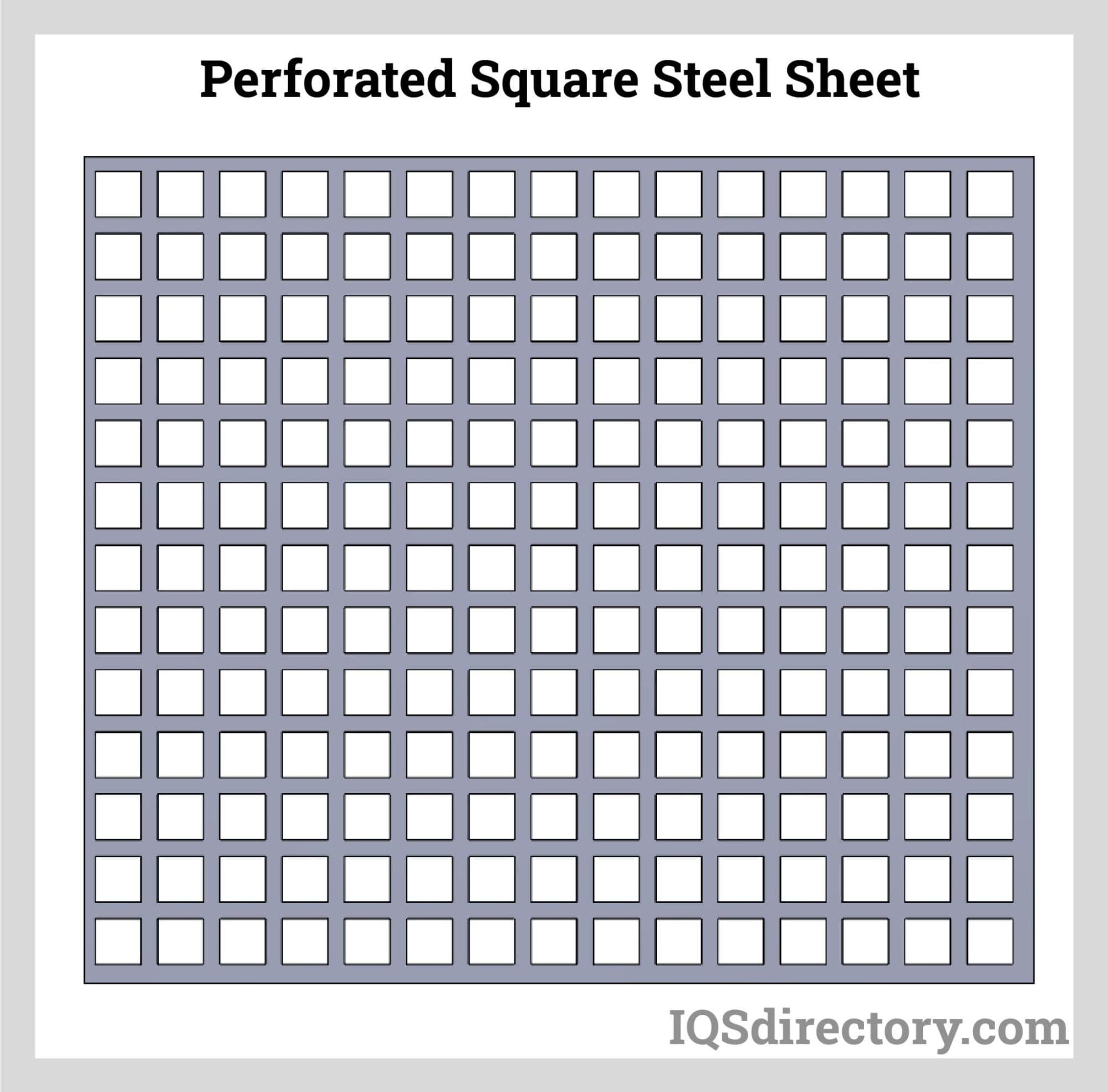 Perforated Square Steel Sheet