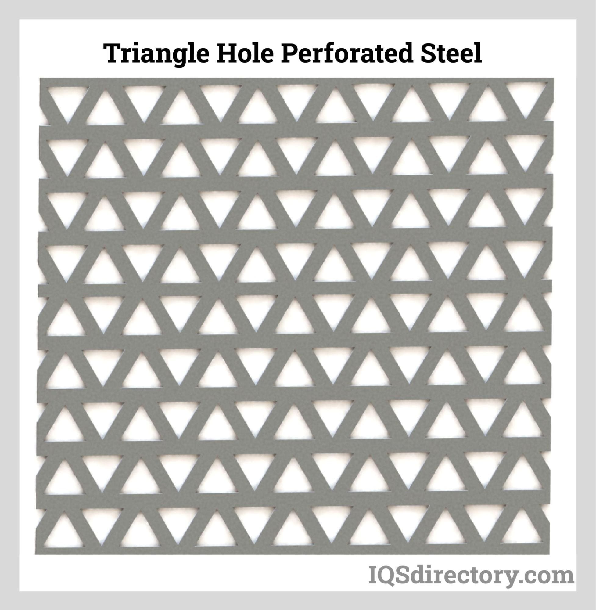 Triangle Hole Perforated Steel