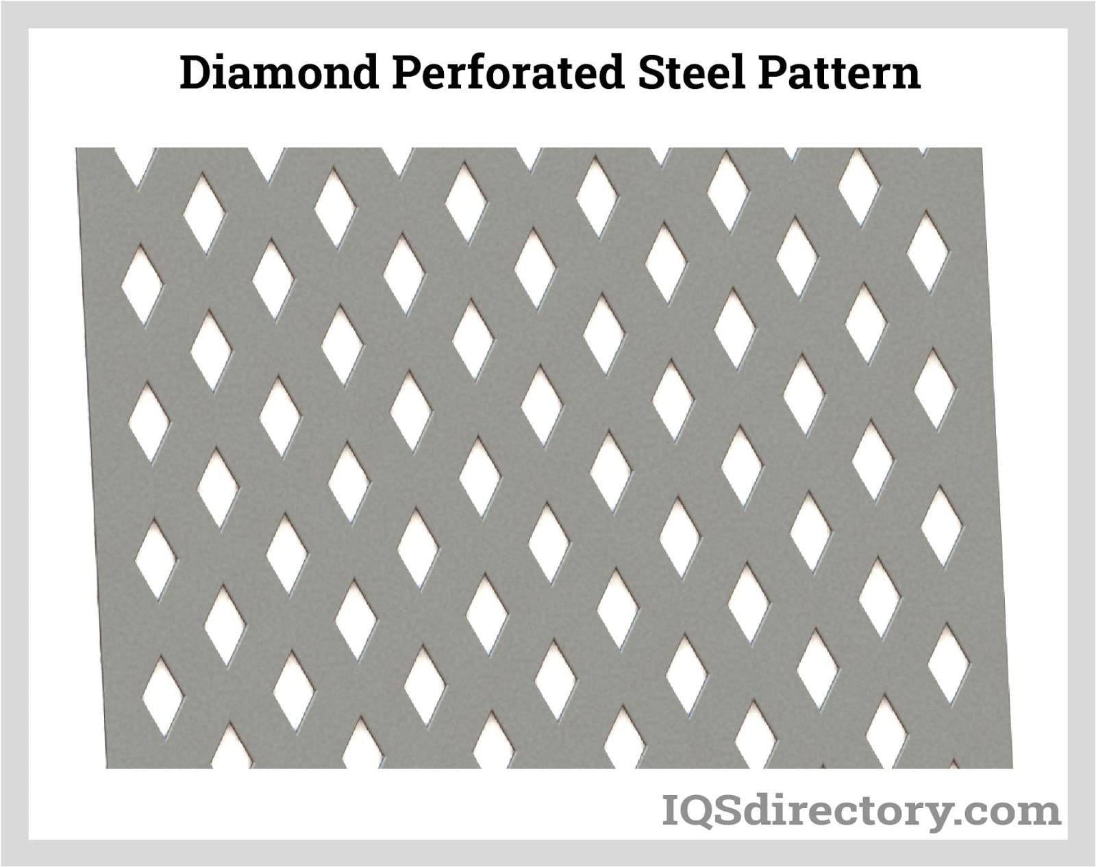 Diamond Perforated Steel Pattern