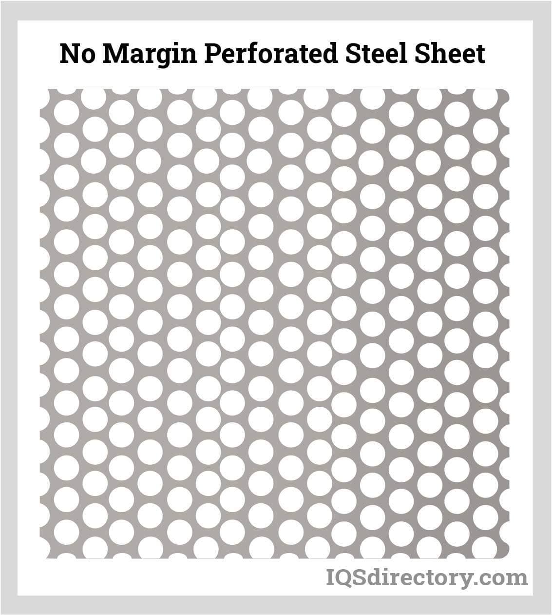 No Margin Perforated Steel Sheet