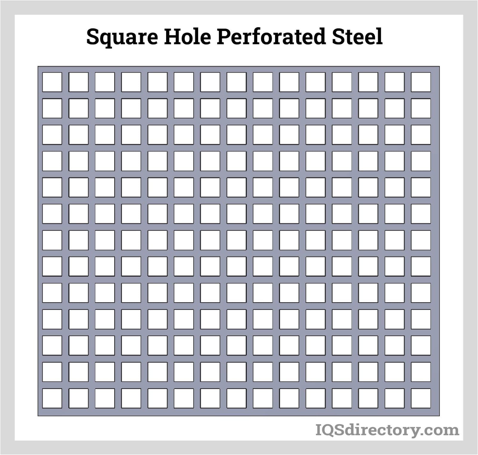 Square Hole Perforated Steel
