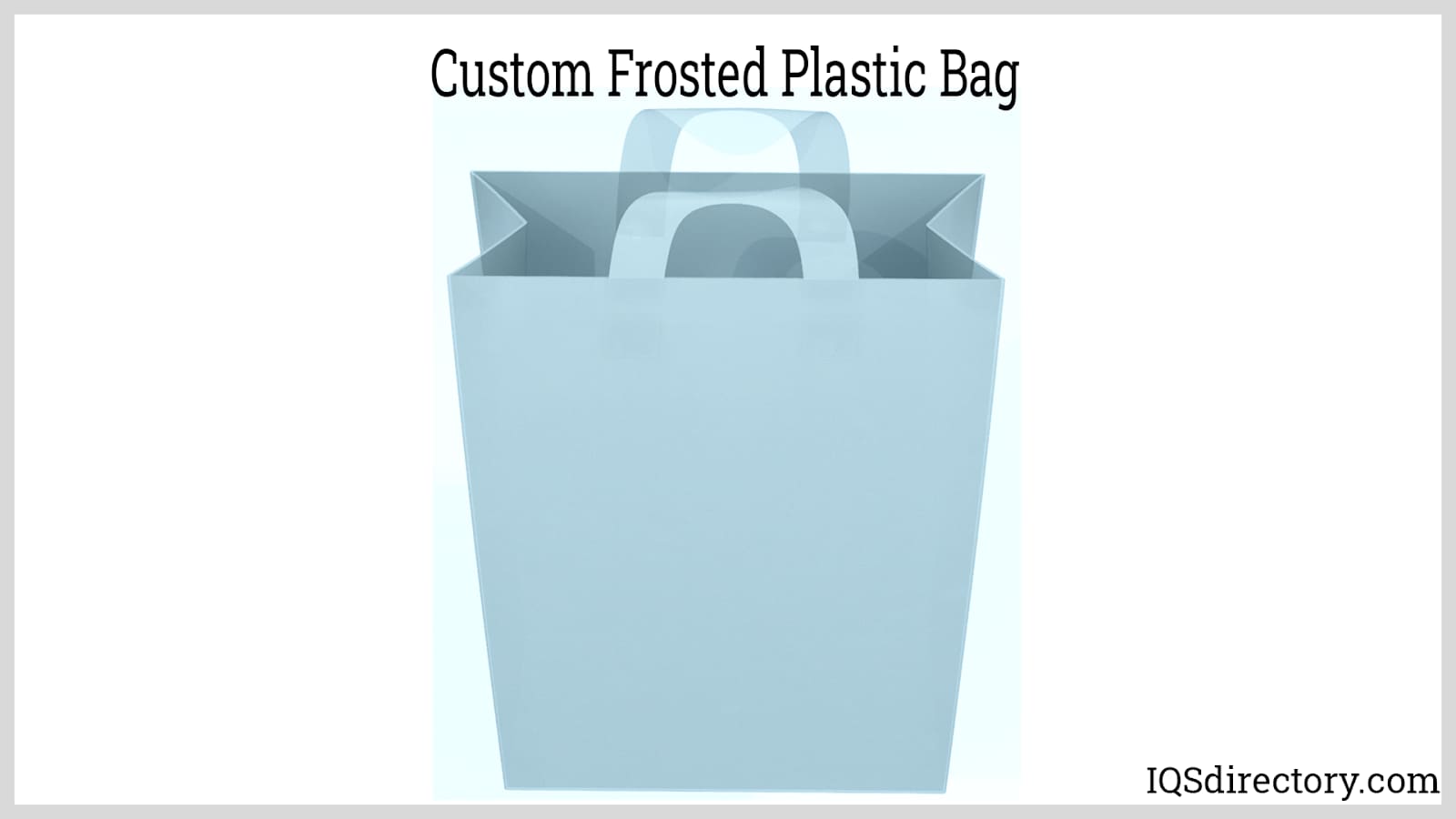 Custom Frosted Plastic Bag