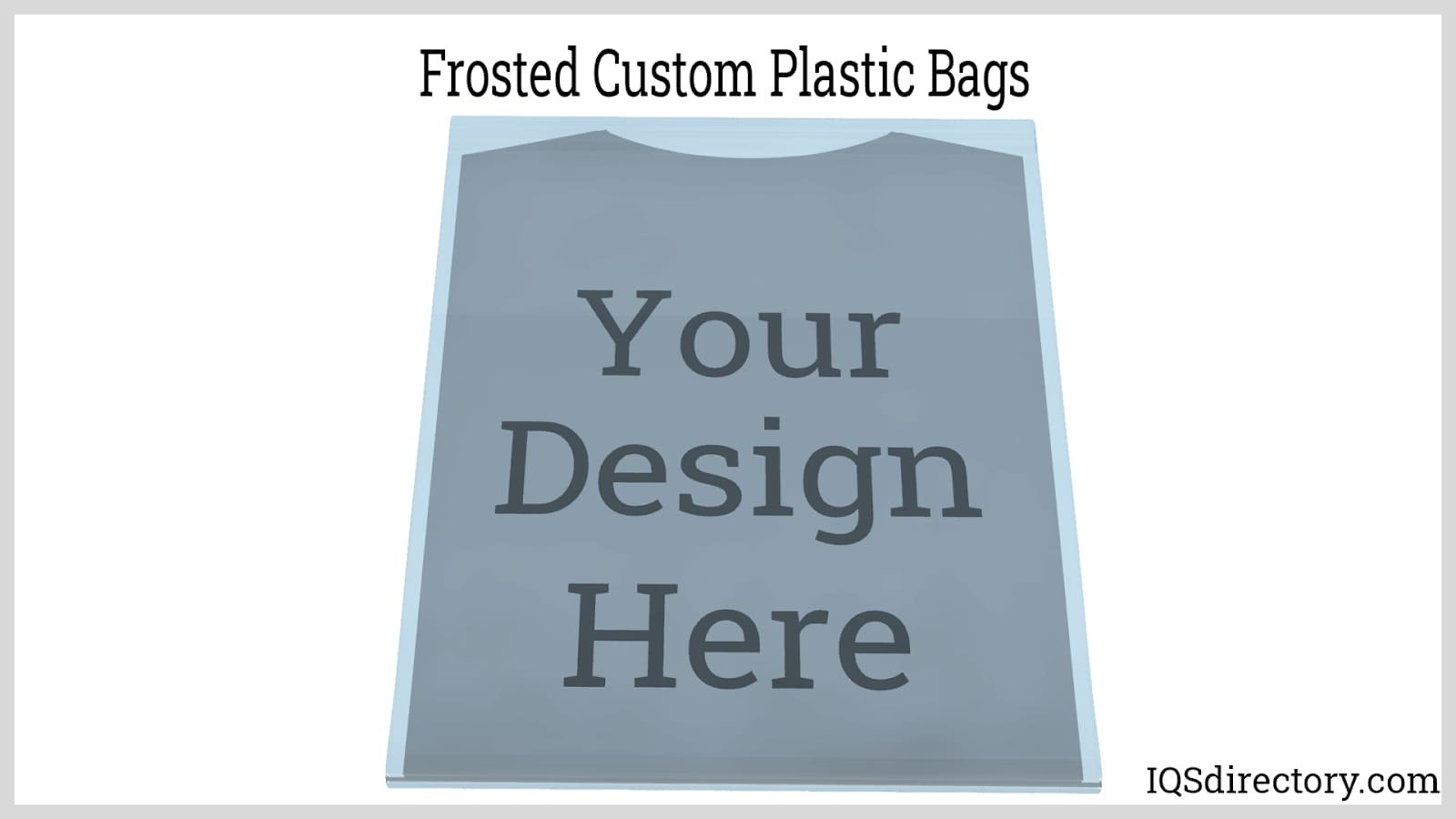 Frosted Custom Plastic Bags