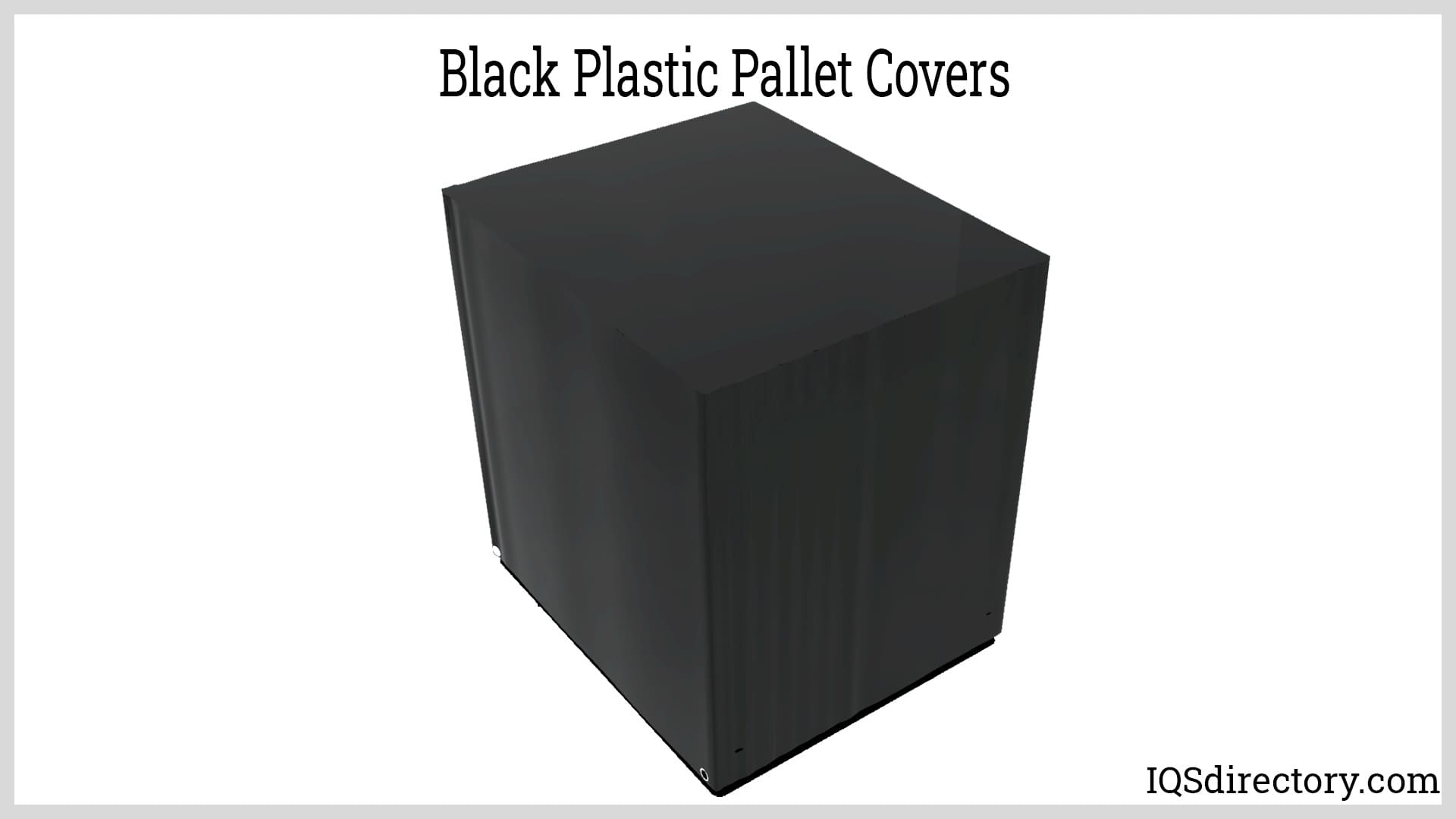 Black Plastic Pallet Covers