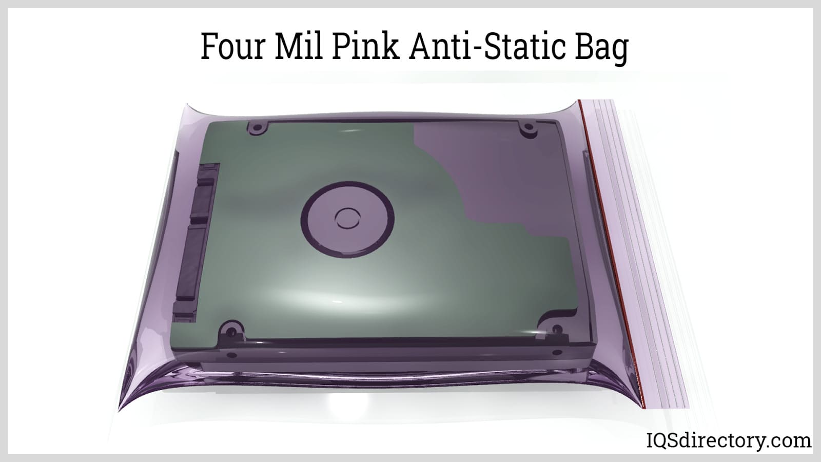 Four Mil Pink Anti-Static Bag