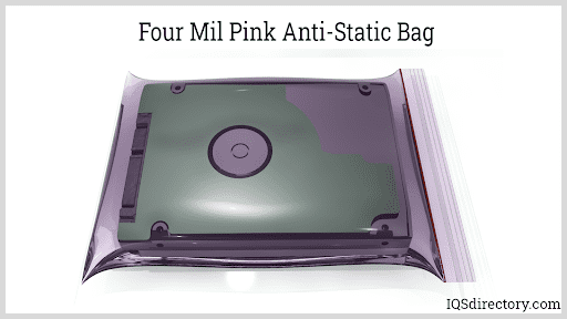 Four Mil Pink Anti-Static Bag
