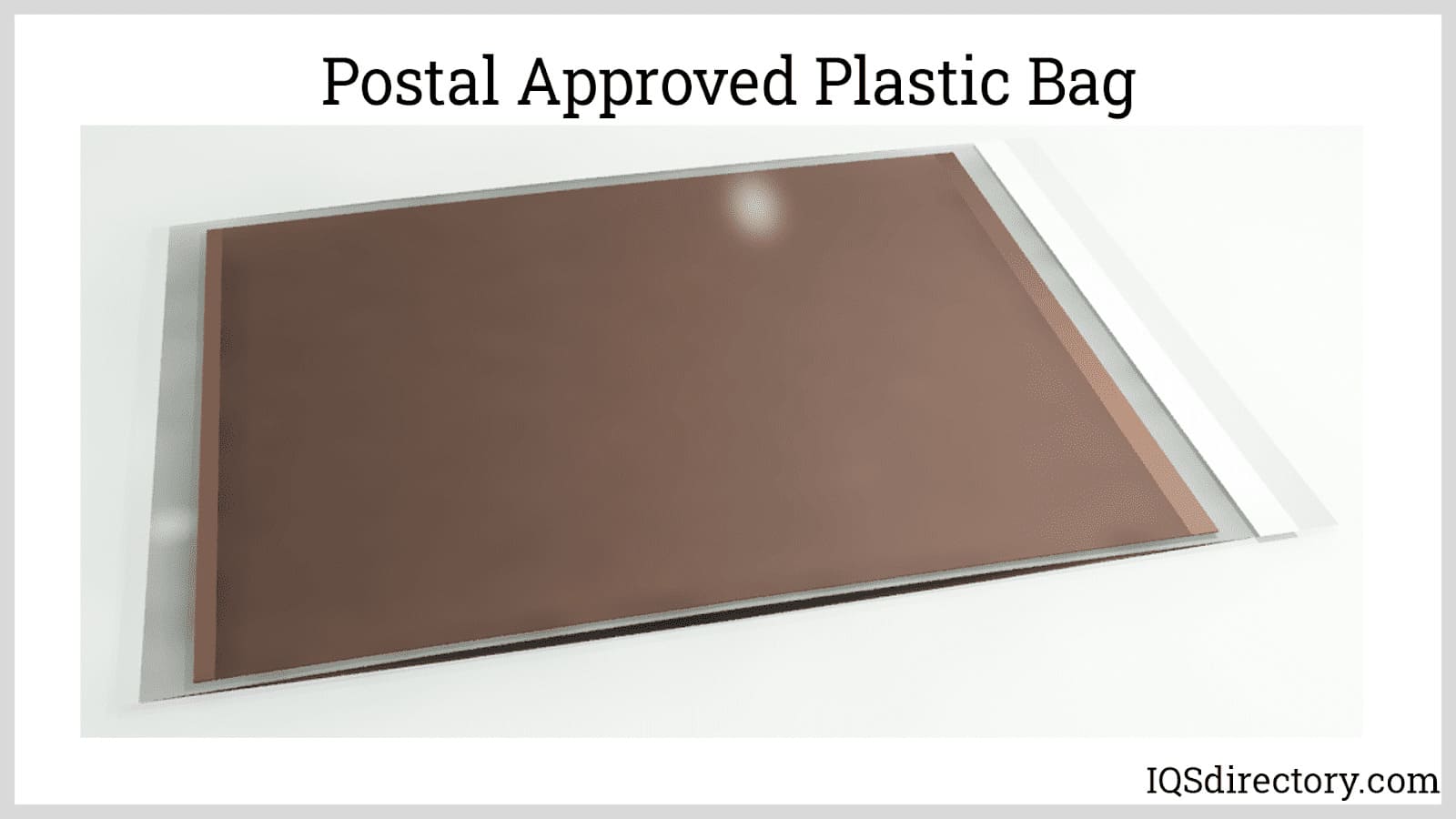 Postal Approved Plastic Bag