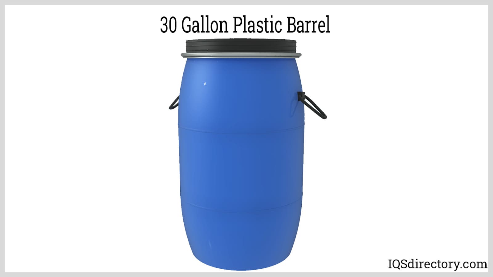 30 Gallon Plastic Barrel