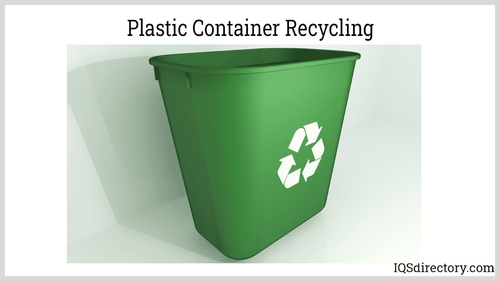 Plastic Container Recycling