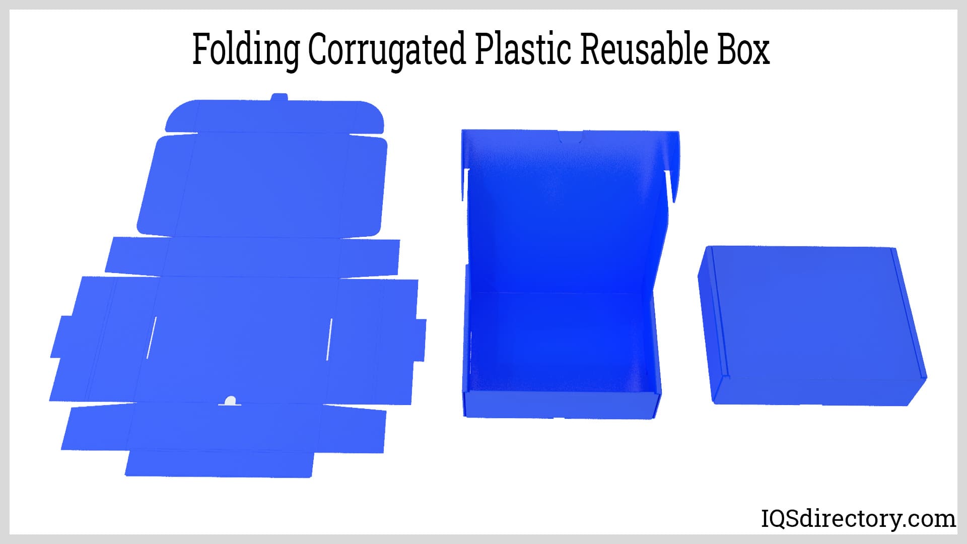Folding Corrugated Plastic Reusable Box