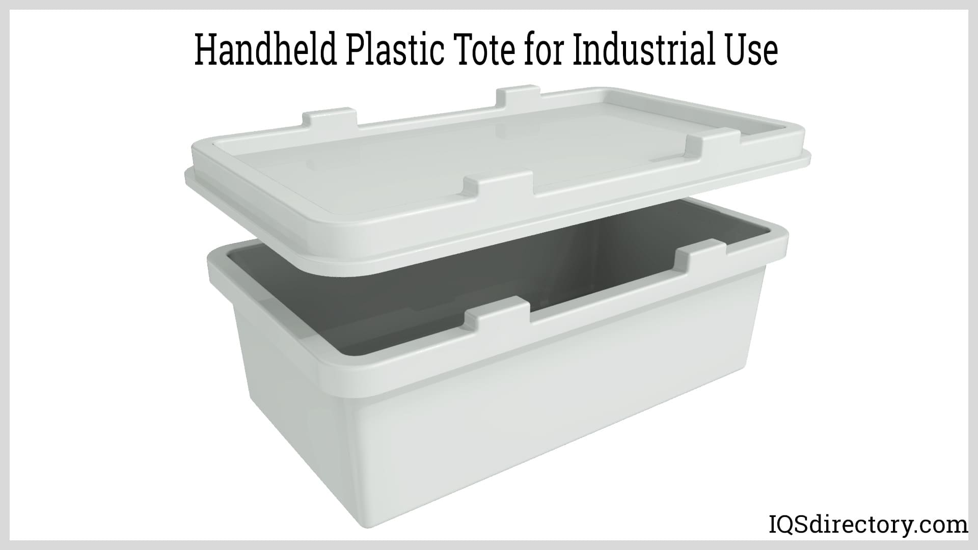 Handheld Plastic Tote for Industrial Use