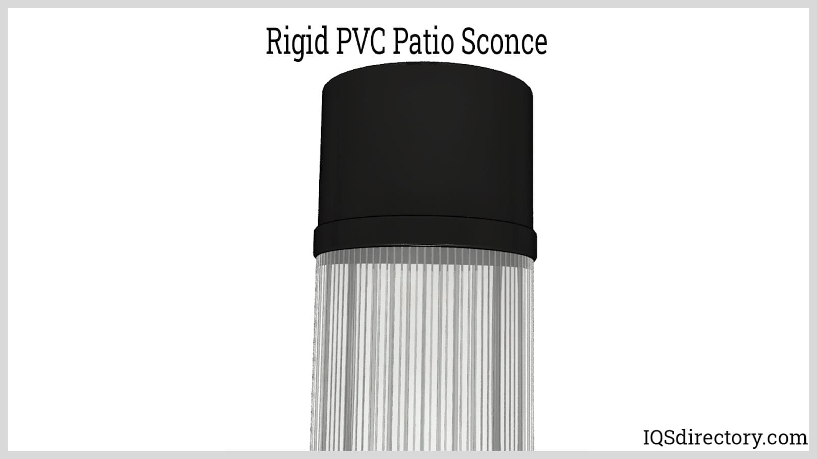 Rigid PVC Patio Sconce
