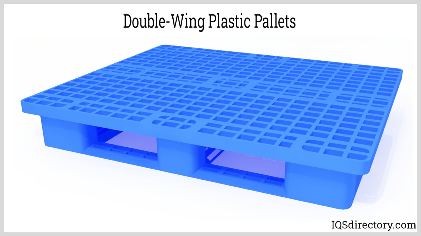 Double-Wing Plastic Pallets