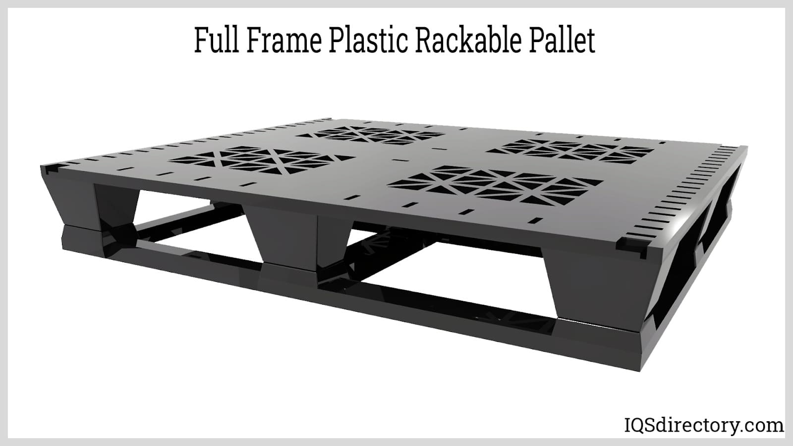Full Frame Plastic Rackable Pallet