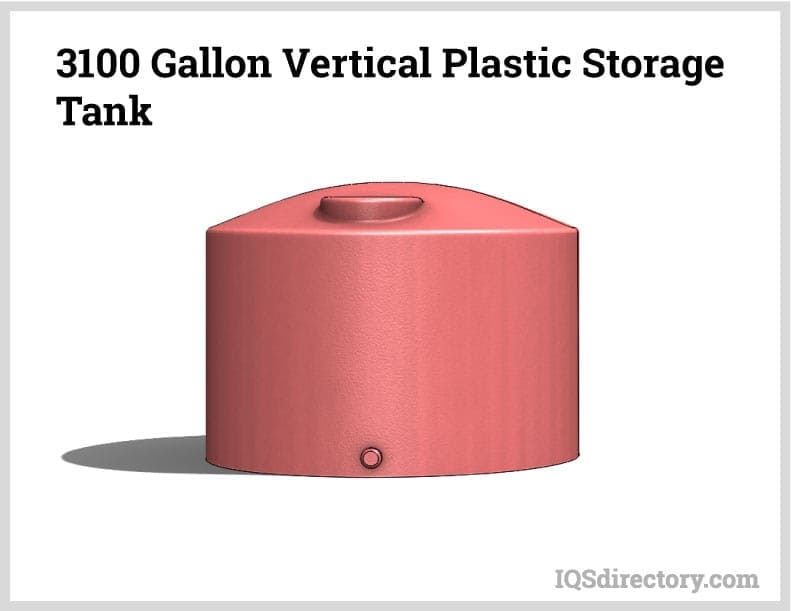 3100 Gallon Vertical Plastic Storage Tank