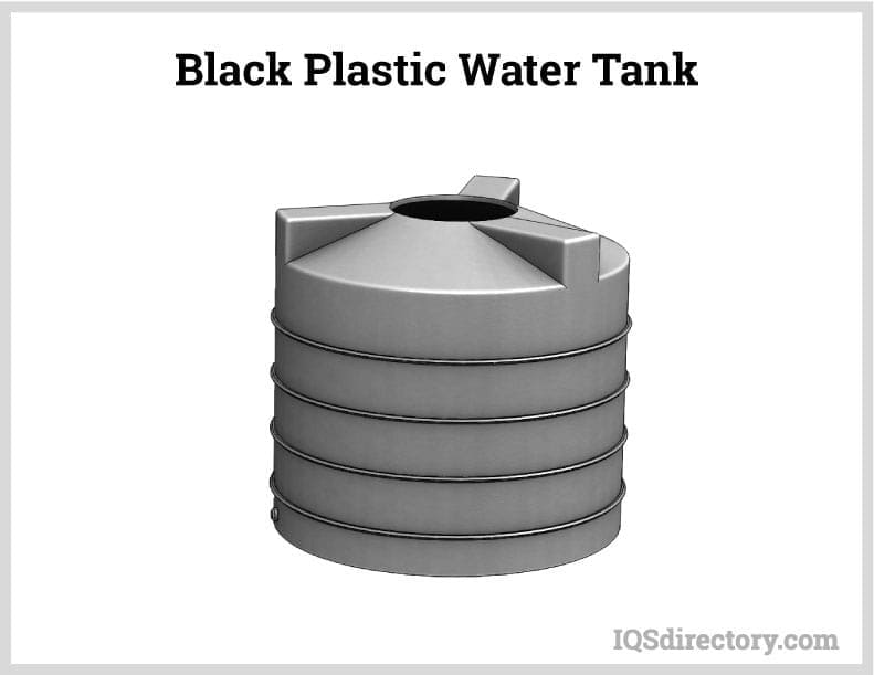 Black Plastic Water Tank