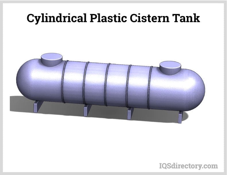 Cylindrical Plastic Cistern Tank
