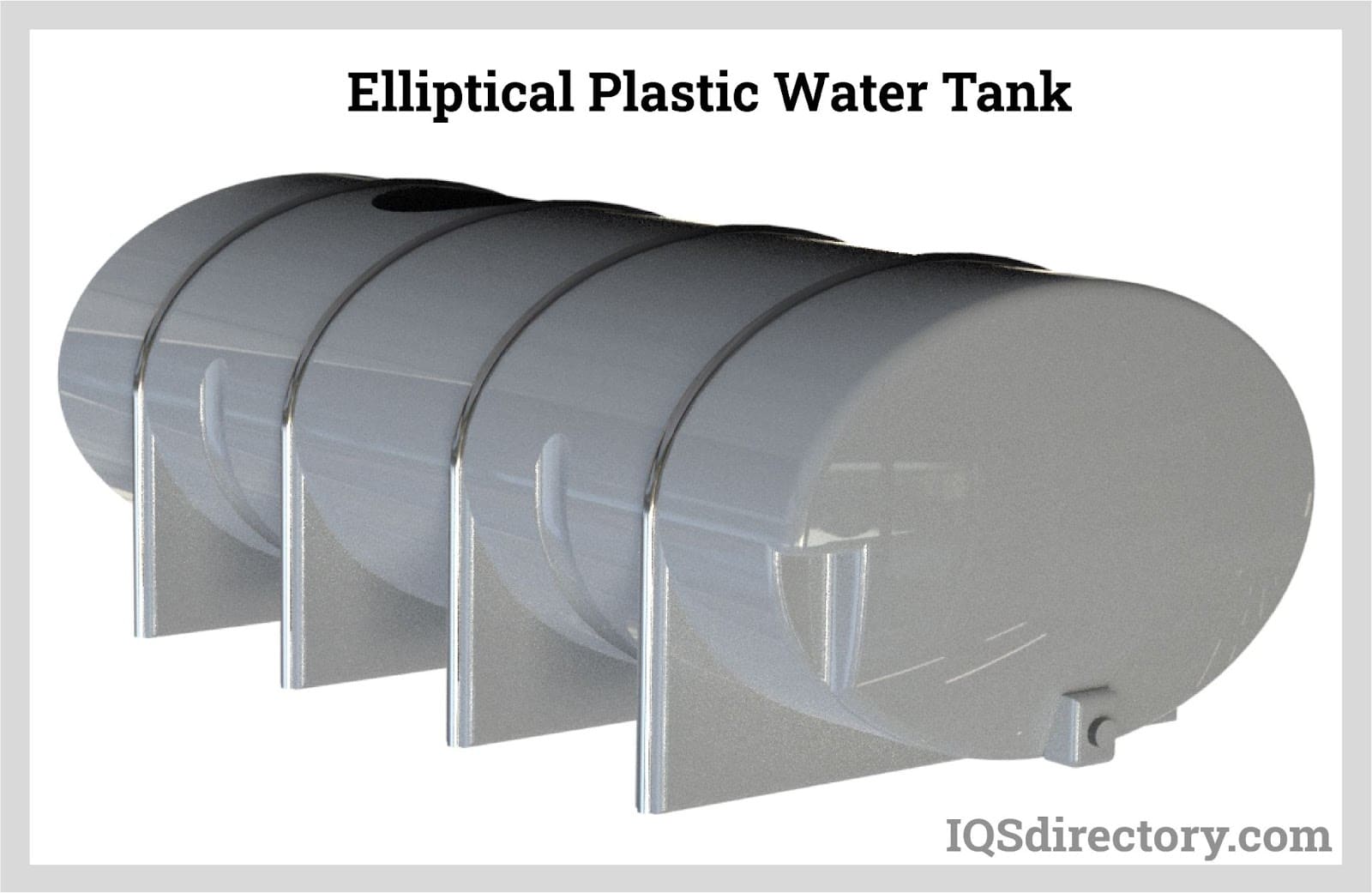 Elliptical Plastic Water Tank
