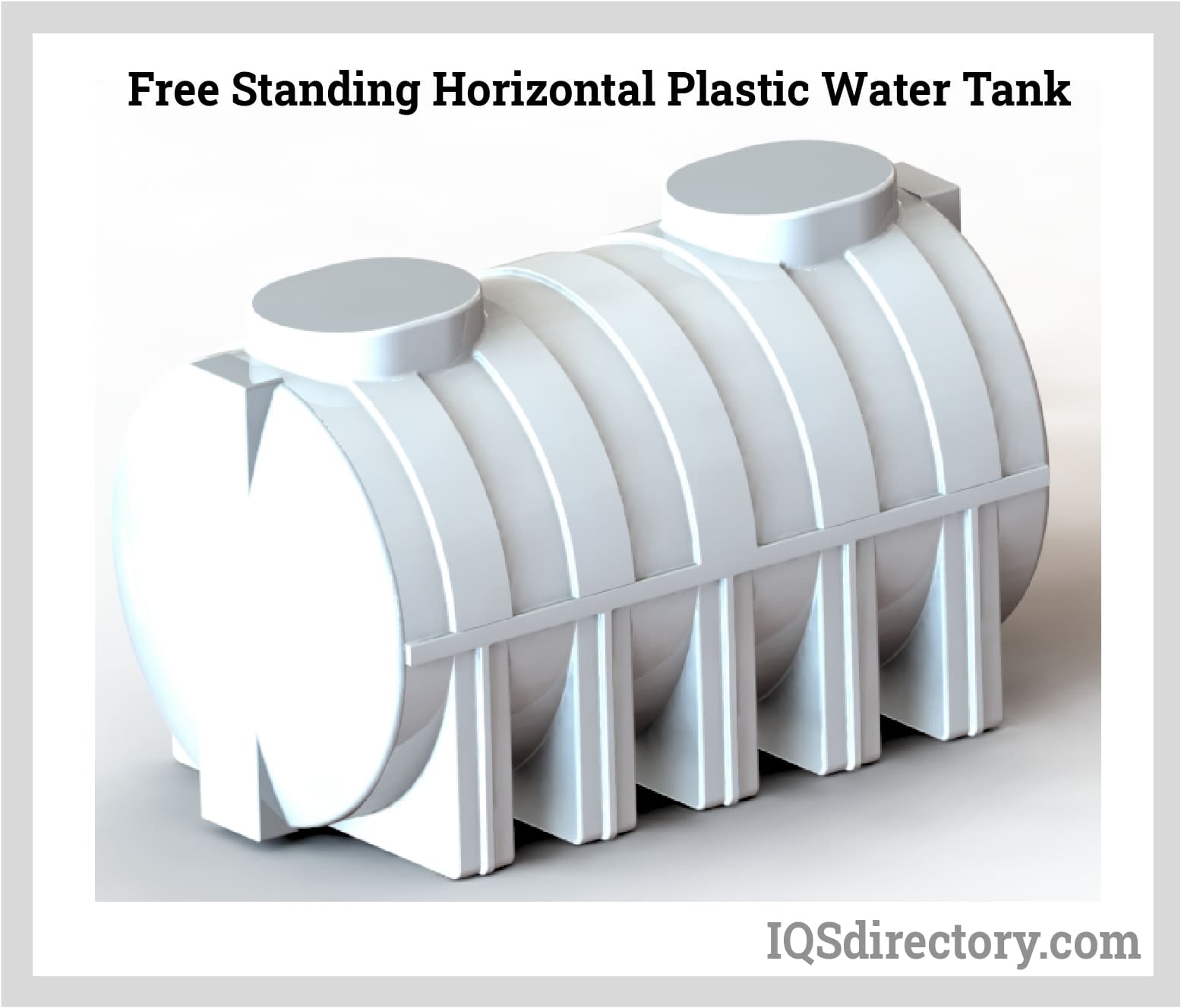 Free Standing Horizontal Plastic Water Tank