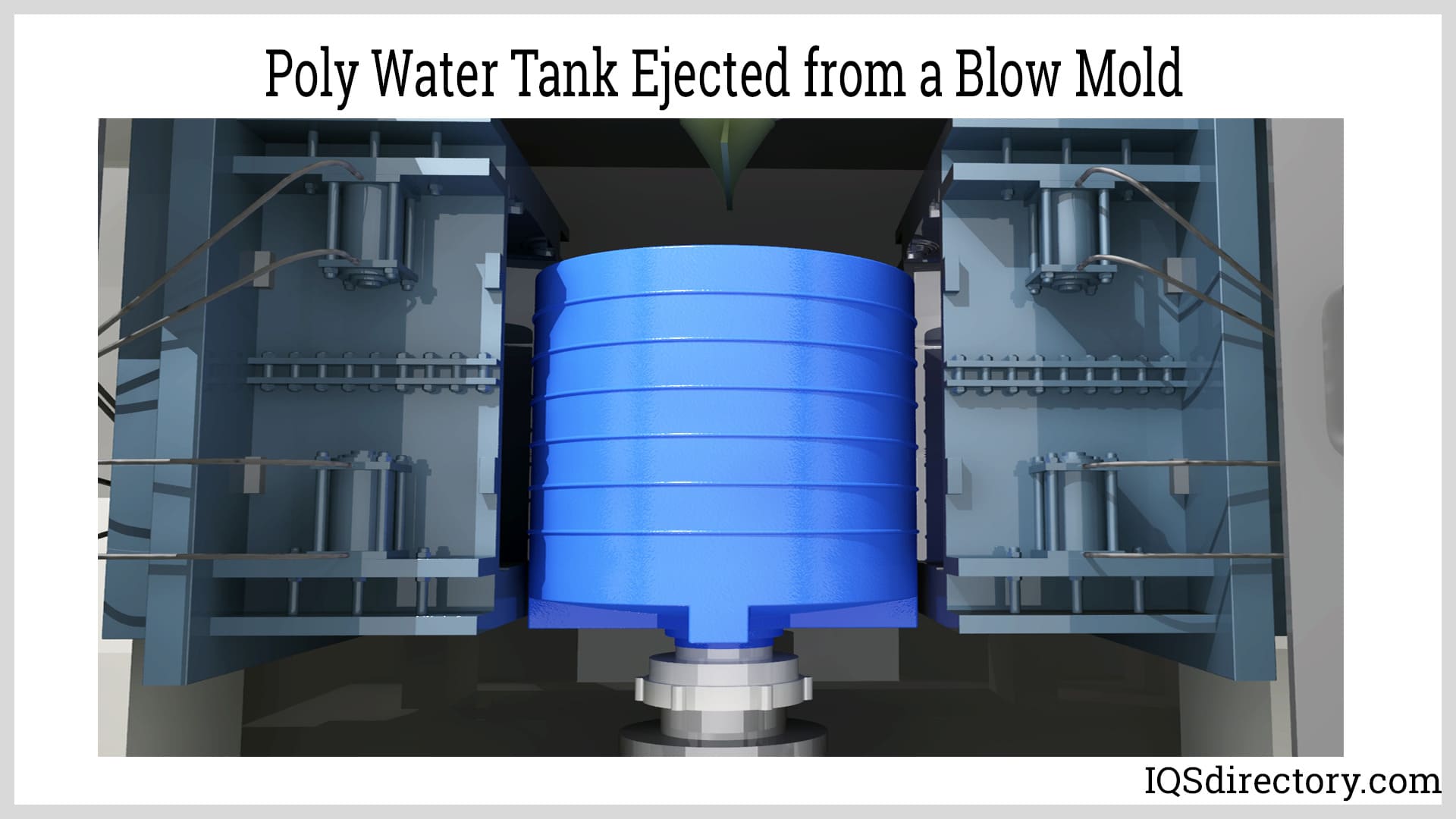 Poly Water Tank Ejected from a Blow Mold